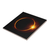 Zonneknip Donkere zon en maan Tegeltje (Zijkant)