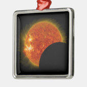 Zonneknipsel in uitvoering metalen ornament (Links)