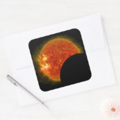 Zonneknipsel in uitvoering vierkante sticker (Envelop)