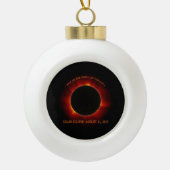 Zonneknipsel Keramische Bal Ornament (Voorkant)