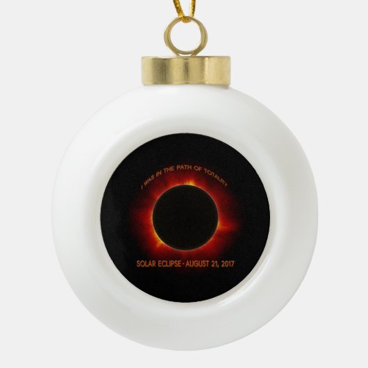 Zonneknipsel Keramische Bal Ornament (Voorkant)