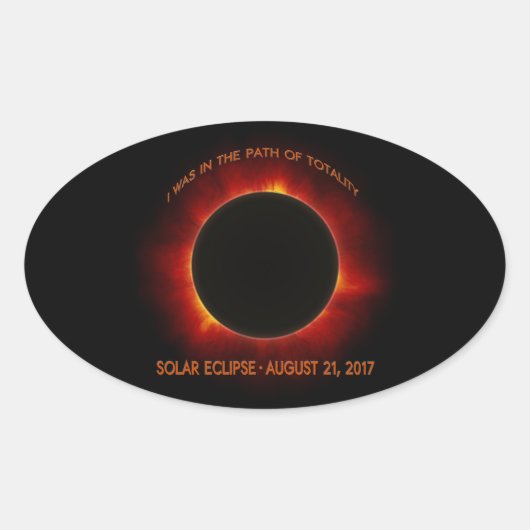 Zonneknipsel Ovale Sticker (Voorkant)