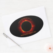 Zonneknipsel Ovale Sticker (Envelop)