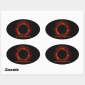 Zonneknipsel Ovale Sticker (Vel)
