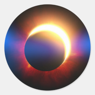 Zonneknipsel Ronde Sticker