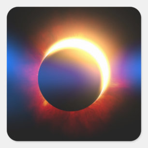 Zonneknipsel Vierkante Sticker