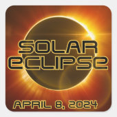 Zonneknipsel Vierkante Sticker (Voorkant)