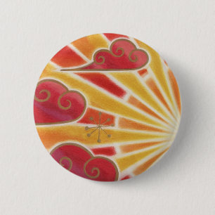 Zonneknoopbadge Ronde Button 5,7 Cm