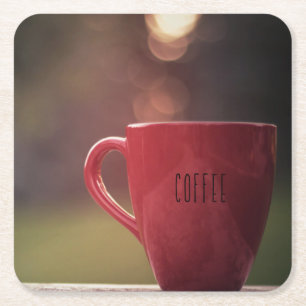 Zonnekoffie-Onderzetters Kartonnen Onderzetters