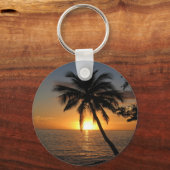 Zonnekokokospalm Fiji vrede en vreugde Sleutelhanger (Voorkant)