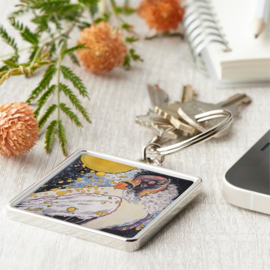 Zonnekoning Sleutelhanger (Zijkant)