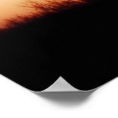 Zonnekowboy en paardensilhouet poster (Hoek)