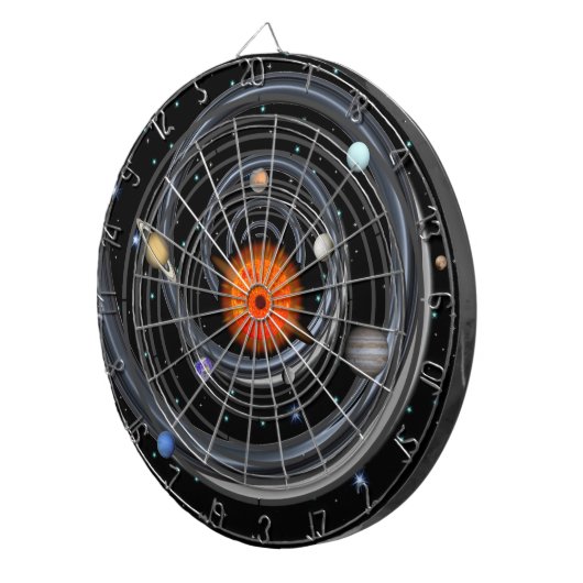 Zonnekraam Zonnekraam Ruimtedartboard Dartbord (Voorkant Rechts)