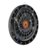 Zonnekraam Zonnekraam Ruimtedartboard Dartbord (Voorkant Links)