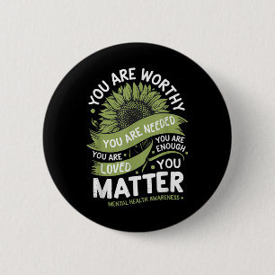 Zonnekracht Ontwerp voor bewustzijn van geestelijk Ronde Button 5,7 Cm