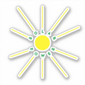 ZonnekrachtvinylSticker Sticker (Voorkant)