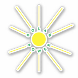 ZonnekrachtvinylSticker Sticker