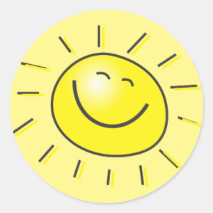 Zonnekraker Ronde Sticker