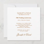 Zonnekruid 50ste huwelijksverjaardag uitnodiging (Achterkant)