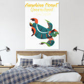 Zonnekust Queensland Australië Reisposter Canvas Afdruk (Insitu (Slaapkamer))