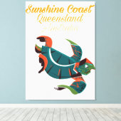Zonnekust Queensland Australië Reisposter Canvas Afdruk (Insitu (Houten vloer))