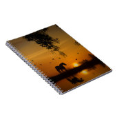 Zonneland voor paardenwater notitieboek (Rechterzijde)