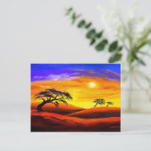 Zonnelandschap - Meervoudig Briefkaart (Staand voorkant)