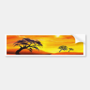 Zonnelandschap - Meervoudig Bumpersticker