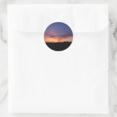 ZonnelandschapsStickers Ronde Sticker (Tas)