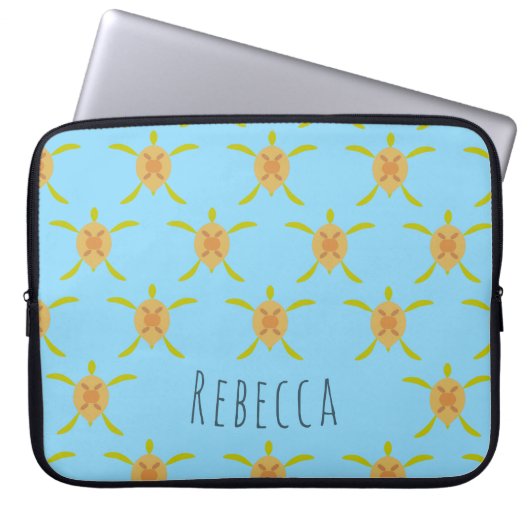 Zonnelectronics Zak van Schildpad Laptop Sleeve (Voorkant)