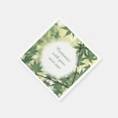 Zonnelicht door de Maple laat aangepaste tekst ach Servet (Hoek)