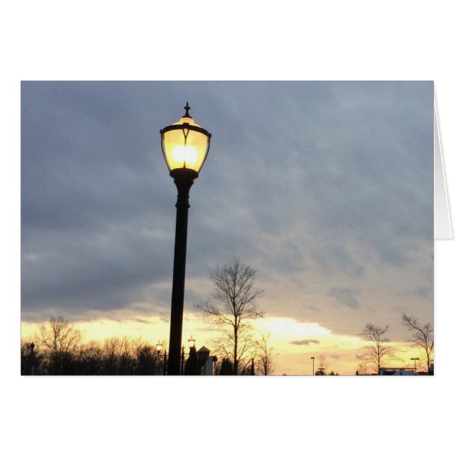 Zonnelicht en licht, kaart (Voorkant Horizontaal)