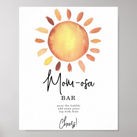 Zonnelicht mOM-osa bar Poster (Voorkant)