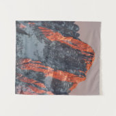 Zonnelicht op sneeuwbergen wandkleed (Voorkant (horizontaal))