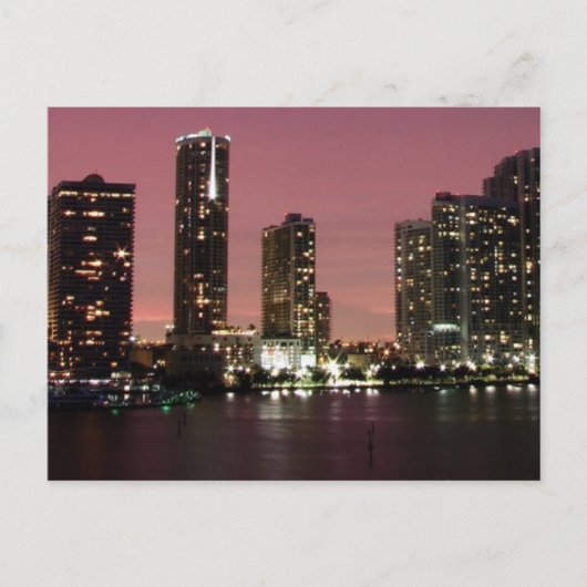 Zonnelicht over Miami na een storm Briefkaart (Voorkant)
