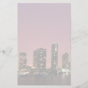 Zonnelicht over Miami na een storm Briefpapier