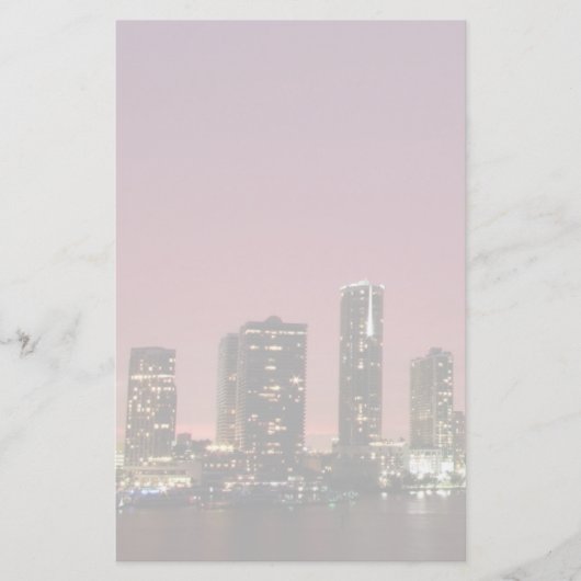 Zonnelicht over Miami na een storm Briefpapier (Voorkant)