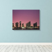 Zonnelicht over Miami na een storm Canvas Afdruk (Insitu (Houten vloer))