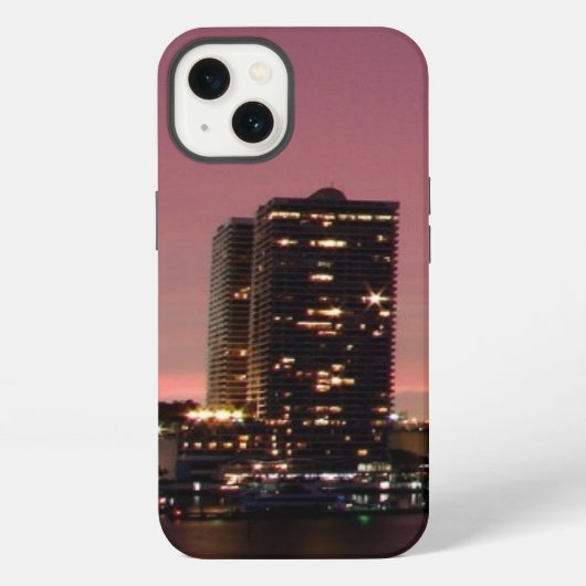 Zonnelicht over Miami na een storm iPhone Hoesje (Achterkant)