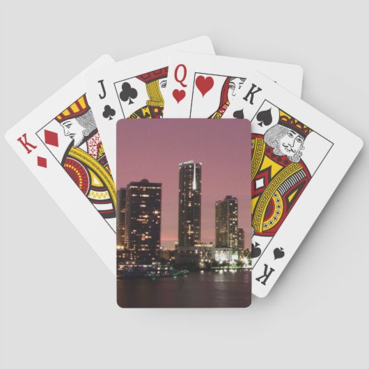 Zonnelicht over Miami na een storm Pokerkaarten (Achterkant)