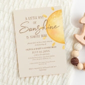 Zonnelicht zon geslachtsneutrale Baby Shower Kaart