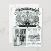 Zonnelichte zeepreclame briefkaart (Voorkant / Achterkant)