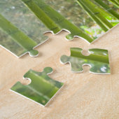 Zonnelichtfiltering door bamboe legpuzzel (Zijkant)