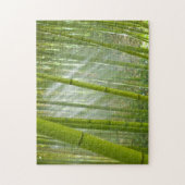 Zonnelichtfiltering door bamboe legpuzzel (Verticaal)