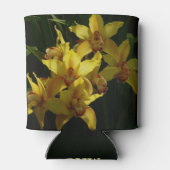 Zonnelichtgele orchideeën Floral Blikjeskoeler (Achterkant)