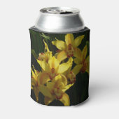 Zonnelichtgele orchideeën Floral Blikjeskoeler (Blikje Achterkant)