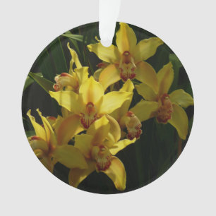 Zonnelichtgele orchideeën Floral Ornament