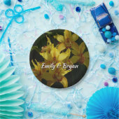 Zonnelichtgele orchideeën Floral Papieren Bordje (Feest)