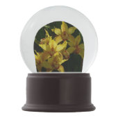 Zonnelichtgele orchideeën Floral Sneeuwbol (Achterkant)