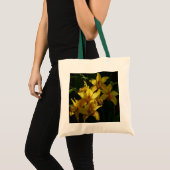 Zonnelichtgele orchideeën Floral Tote Bag (Voorkant (product))